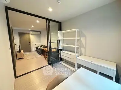 Modern apartment interior with open layout and stylish furnishings