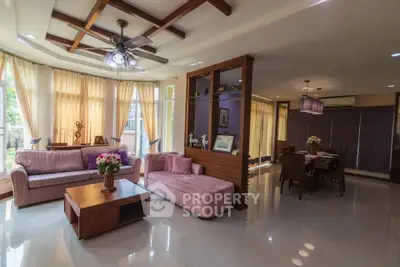 Spacious living room with elegant decor and natural light