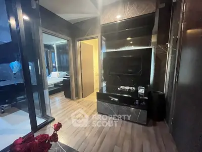 Modern apartment interior with sleek design and open layout