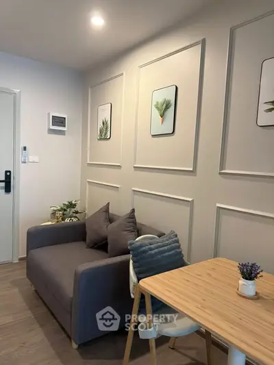 Chic modern living room with stylish decor and cozy seating area, perfect for relaxation and entertaining.