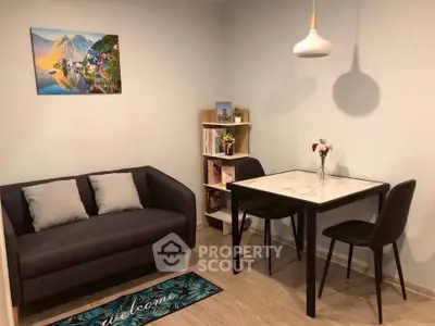 Cozy living room with modern furniture and stylish decor, perfect for relaxation and entertaining.