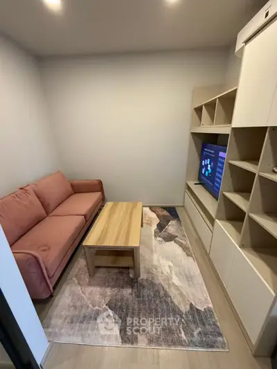 Cozy living room with modern furniture and stylish decor