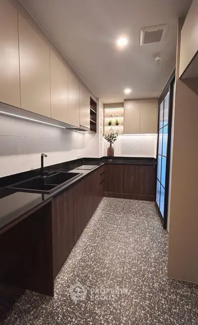 Modern kitchen with sleek cabinetry and elegant design