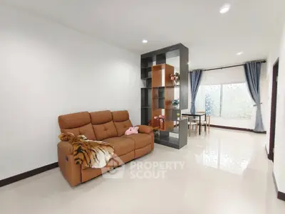 Spacious modern living room with elegant decor and open layout