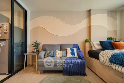 Modern studio apartment with stylish decor and cozy furnishings