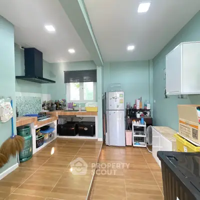 Spacious kitchen with modern appliances and open layout design