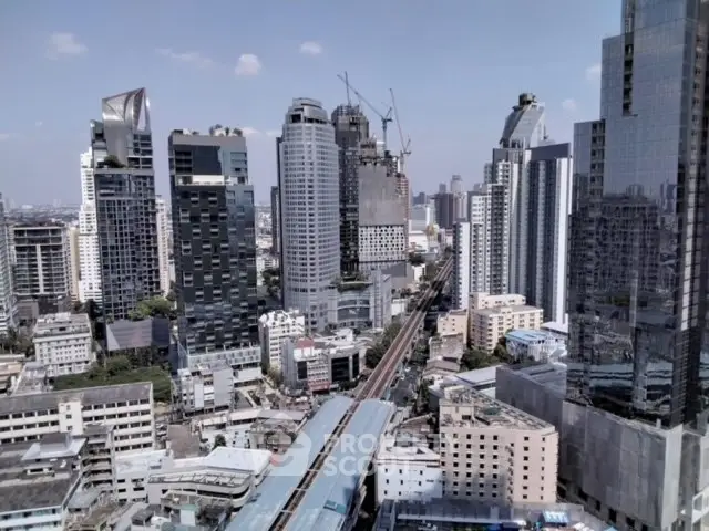 Stunning cityscape view showcasing modern skyscrapers and urban development in a bustling metropolis.