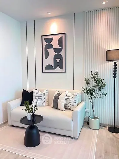 Stylish modern living room with chic decor and elegant furniture