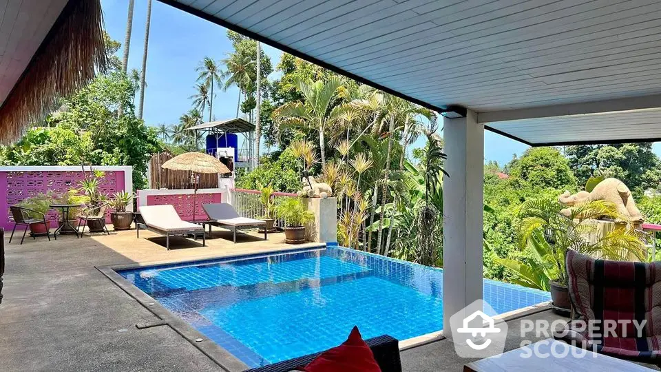 Stunning tropical villa with private pool and lush garden views