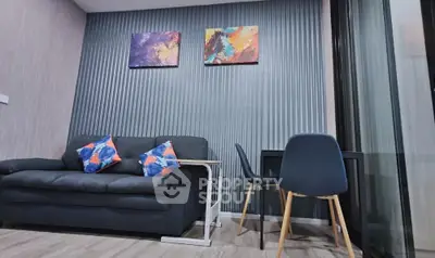 Modern living room with stylish decor and comfortable seating
