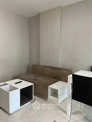 Cozy living room with modern furniture and neutral tones