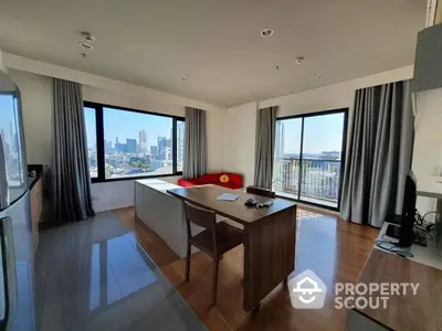 Fully Furnished 1 Bedroom Condo at Blocs 77 Livingroom