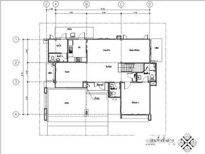 Detailed architectural floor plan showcasing a modern home layout with precise measurements.