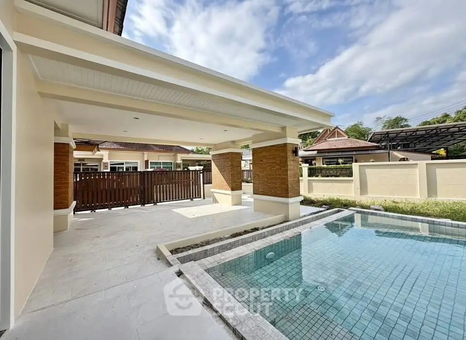 Luxurious villa with private pool and spacious outdoor area, perfect for relaxation and entertainment.