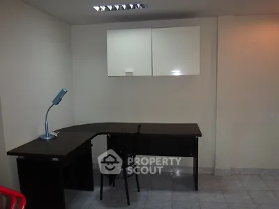 Minimalist study room with modern desk and chair setup
