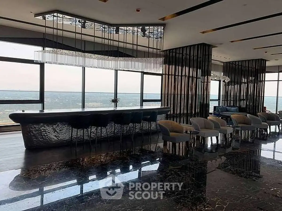 Luxurious penthouse with panoramic views and modern interior design