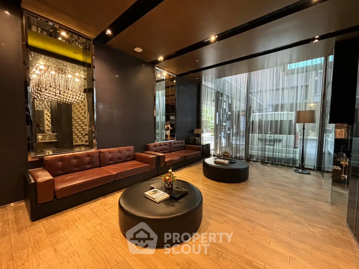 Luxurious modern living room with elegant decor and spacious seating area