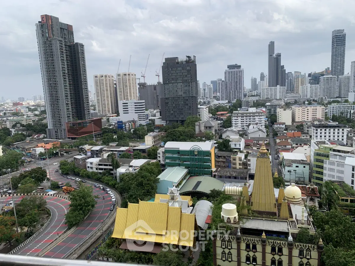 Stunning cityscape view showcasing modern skyscrapers and vibrant urban architecture.