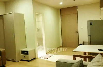 Modern apartment interior with minimalist furniture and open layout