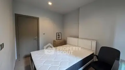 Cozy minimalist bedroom with modern furniture and natural light