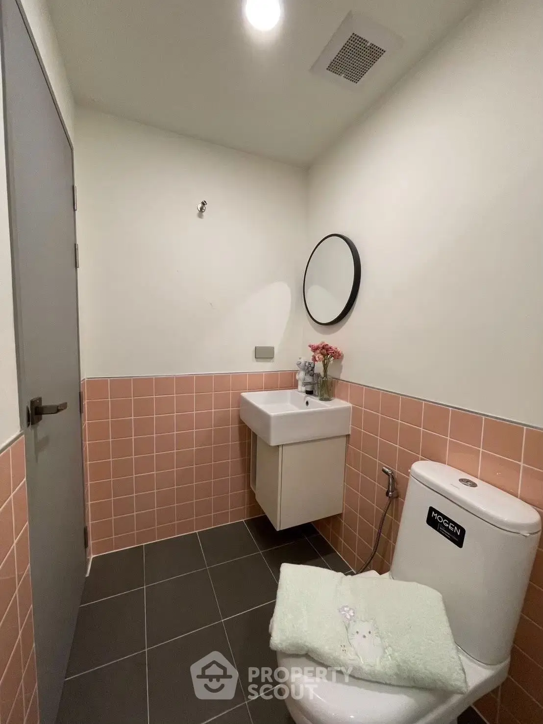 Modern bathroom with sleek design and contemporary fixtures