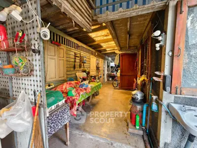 Charming rustic outdoor space with eclectic decor and vintage charm