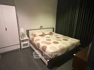 Cozy bedroom with modern furniture and stylish decor, perfect for a restful retreat.