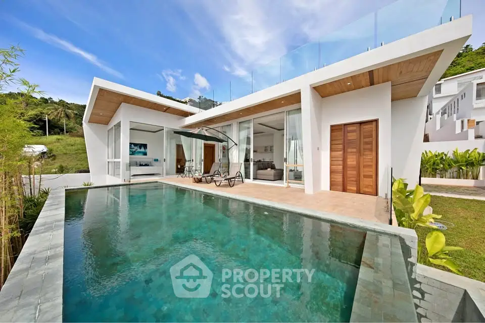 Luxurious modern villa with private pool and stunning architectural design