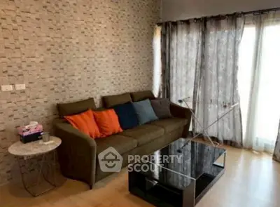 Stylish living room with modern sofa and elegant decor