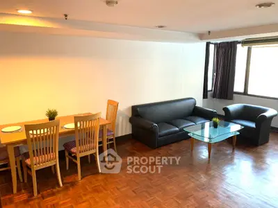 Spacious living room with elegant furniture and natural light