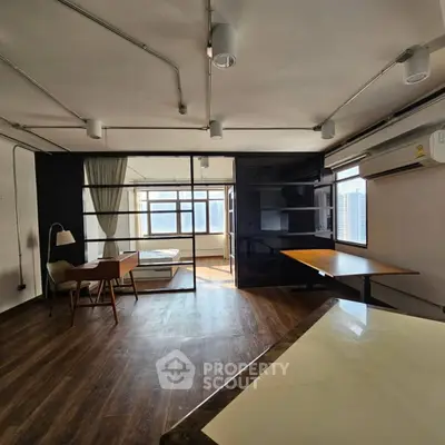 Spacious modern apartment with open layout and city view