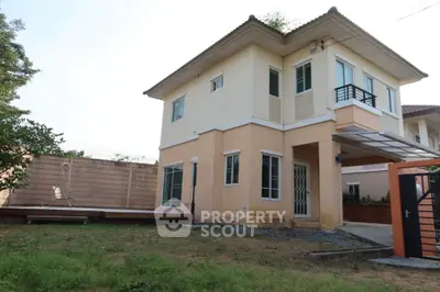 Charming two-story house with spacious yard and modern design