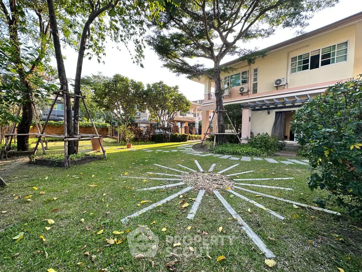 Charming suburban home with lush garden and modern architecture, perfect for family living.