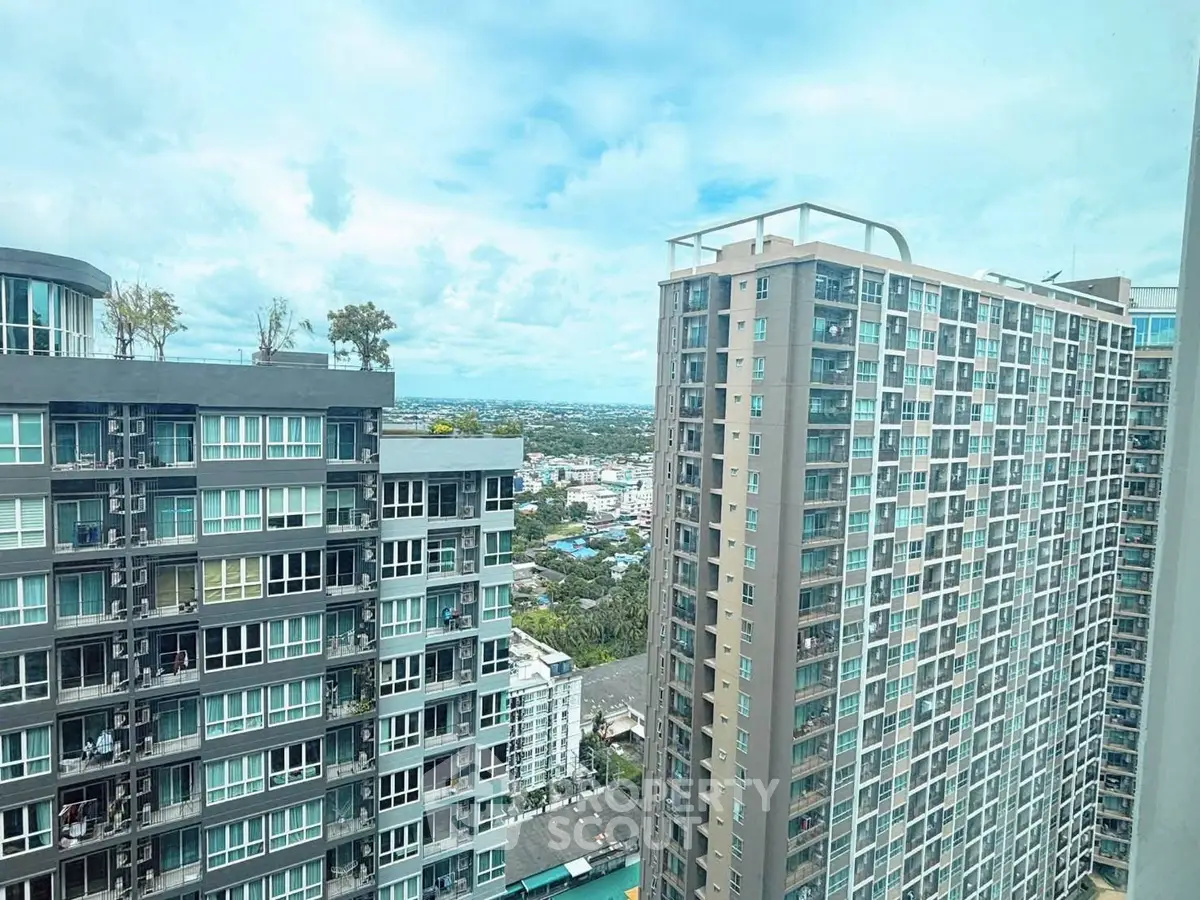 Stunning high-rise apartment buildings with panoramic city views