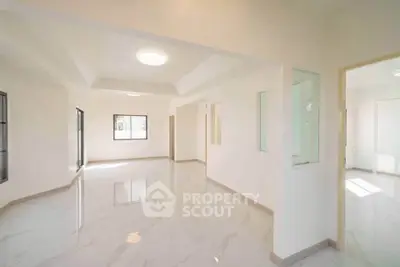 Spacious and bright interior with modern design and large windows