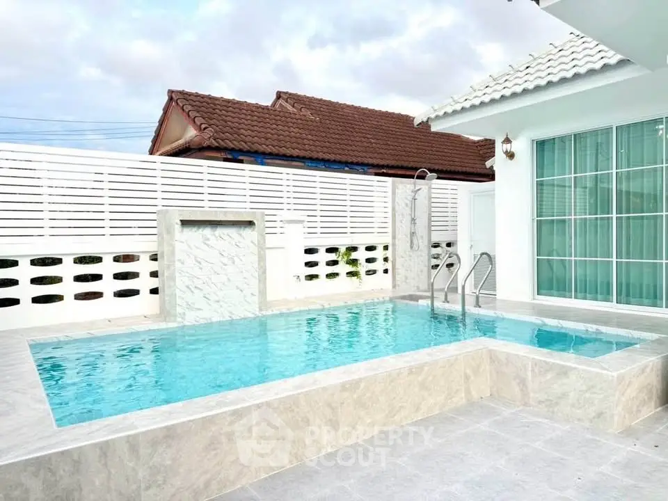 Stunning modern home with private pool and elegant design, perfect for luxury living.