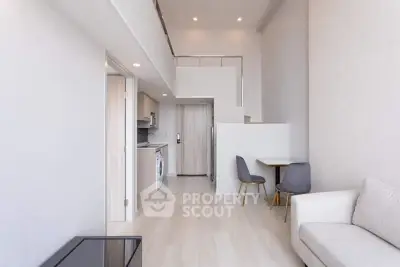 Modern loft apartment with open layout and stylish furniture