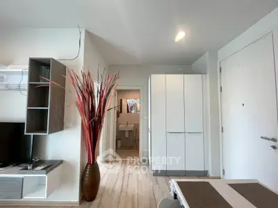Modern apartment interior with stylish decor and open layout