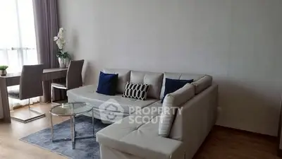 Modern living room with stylish sofa and elegant decor