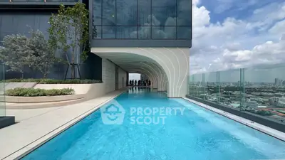 Luxurious rooftop infinity pool with stunning city views and modern architectural design.