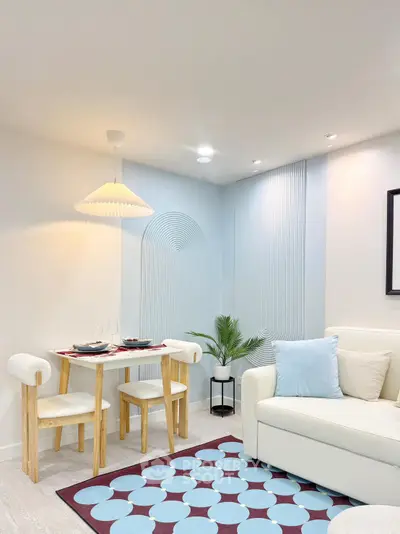 Stylish modern living room with elegant decor and cozy seating area