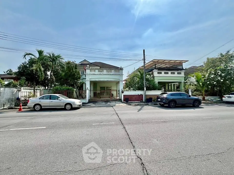 Charming suburban homes with lush greenery and ample parking space