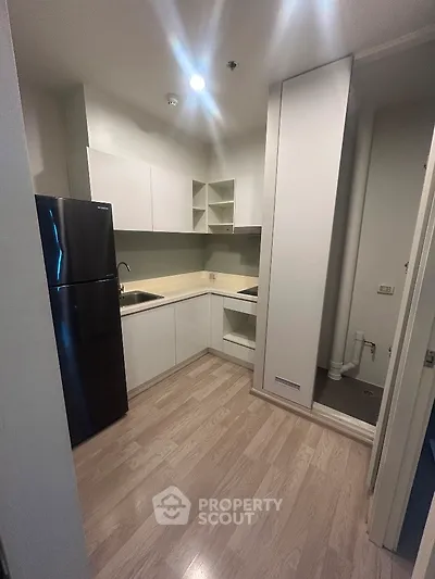 Modern kitchen with sleek cabinets and spacious layout