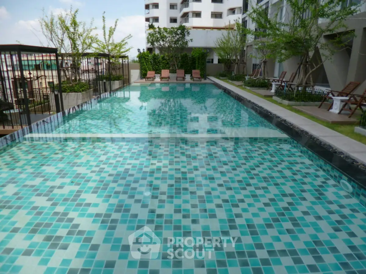Luxurious rooftop pool with stunning city views and modern design.