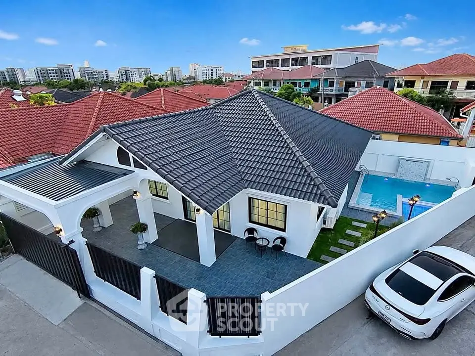 Charming suburban home with private pool and modern design, perfect for family living.