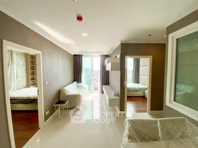 Spacious modern apartment with natural light and stylish interior design