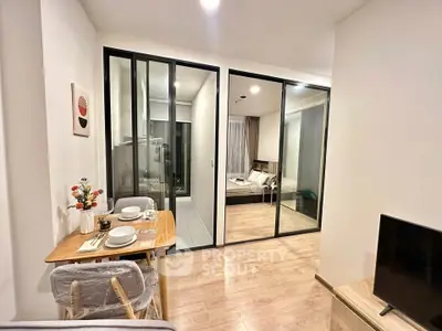 Modern studio apartment with open layout and stylish decor