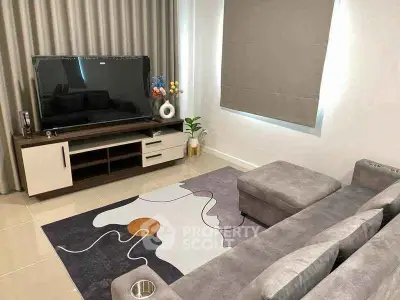 Modern living room with stylish decor and comfortable seating