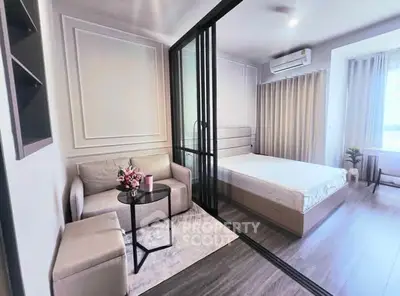 Modern studio apartment with stylish decor and natural light