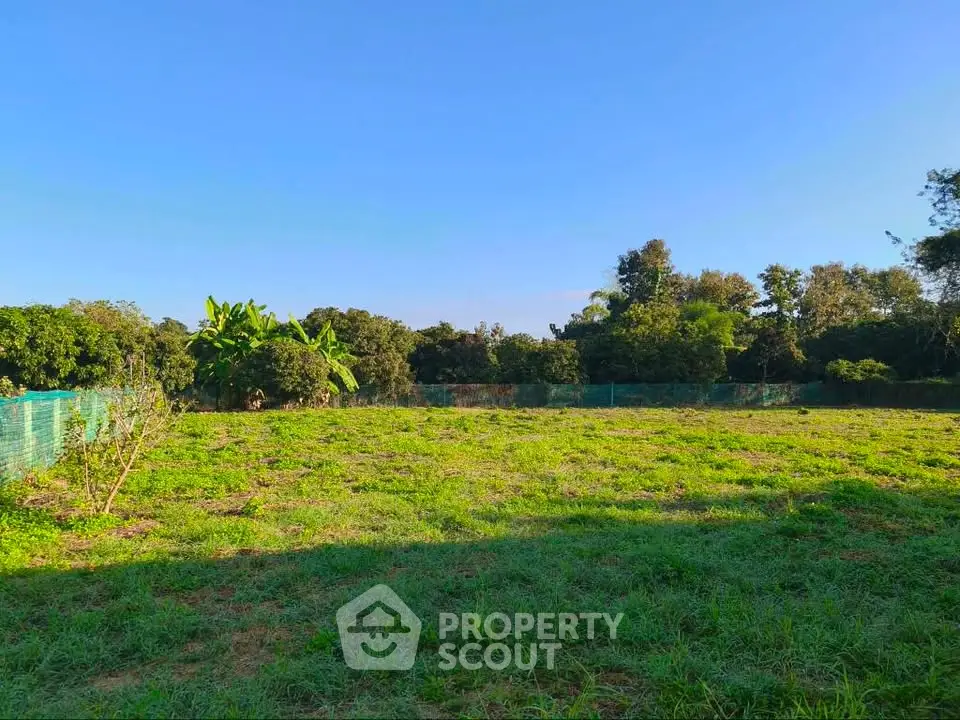 Expansive green land plot with lush surroundings, perfect for development or agriculture.